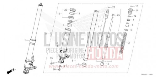 GABEL, VORNE VFR800XF de 2015